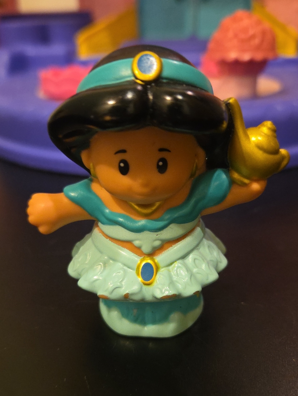 Little People Disney Princess Talker Jasmine Holding Genie Lamp